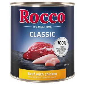 12 x 800g Rocco Classic, nauta ja kana