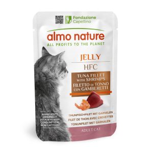 24x55g Jelly Pouch tonnikalafilee & katkarapu Almo Nature HFC Kissanruoka