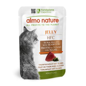 24x55g Jelly Pouch tonnikalafilee & levät Almo Nature HFC Kissanruoka