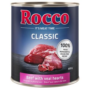 12 x 800g Rocco Classic, nauta ja vasikansydän