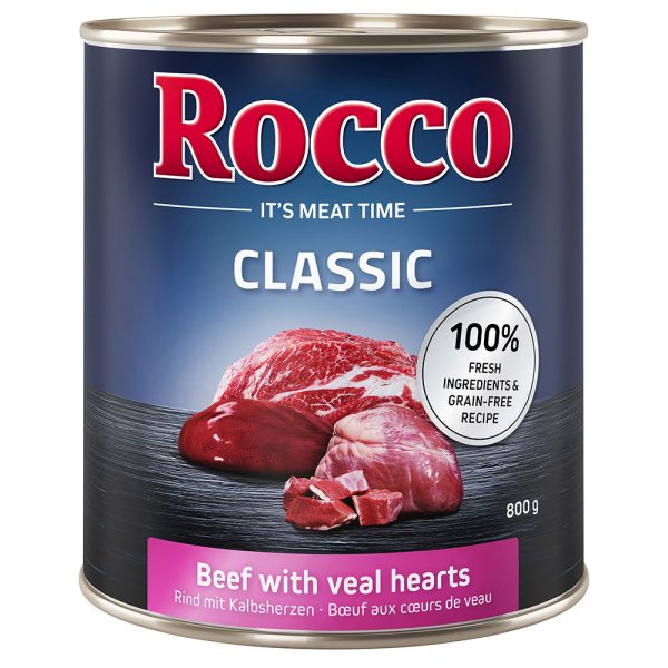 12 x 800g Rocco Classic, nauta ja vasikansydän