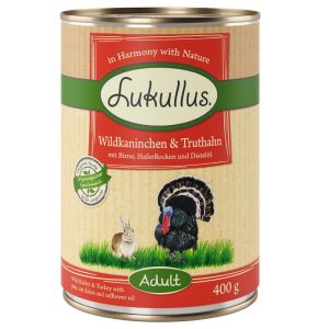 Lukullus, villikani ja kalkkuna  koiranruoka