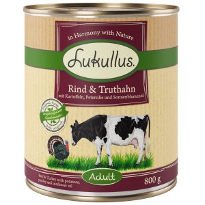 Lukullus, nauta ja kalkkuna viljaton koiranruoka