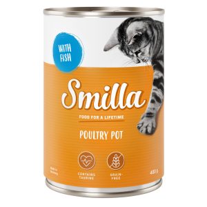 6x400g siipikarjapata siipikarja & kala Smilla kissan märkäruoka