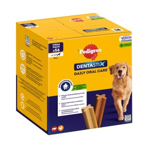 2x56 kpl Dentastix Daily Oral Care suurikokoisille Pedigree koiranherkut