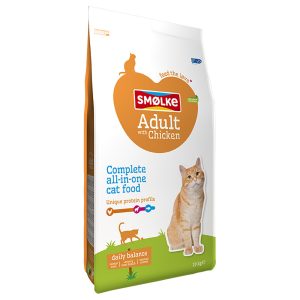10kg Aikuisten kana & riisi Smølke Daily Balance kissanruoka