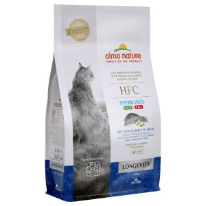 1,2kg HFC Longevity Sterilized meribassi & kultaotsa-ahven Almo Nature
