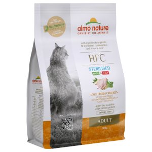 2x300g HFC Adult Sterilized kana Almo Nature kissan kuivaruoka