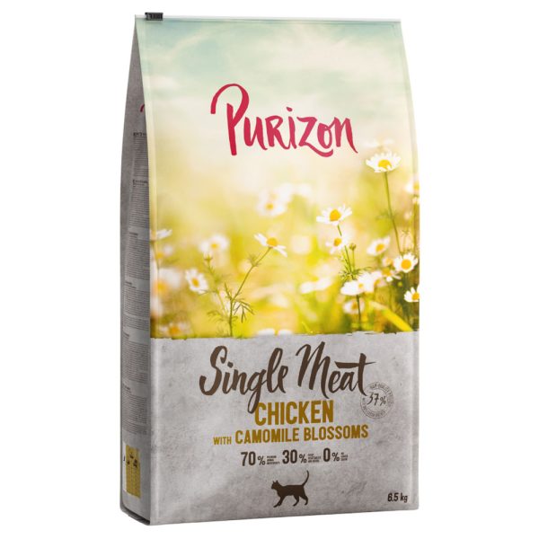 6.5 kg Single Meat kana & kamomillankukka Purizon kissan kuivaruoka