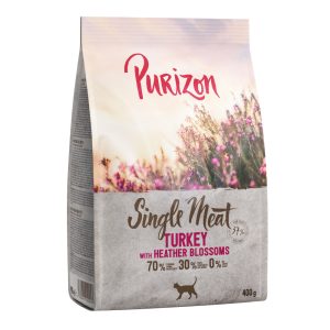 400g Purizon Single Meat kalkkuna & kanervankukka kissan kuivaruoka