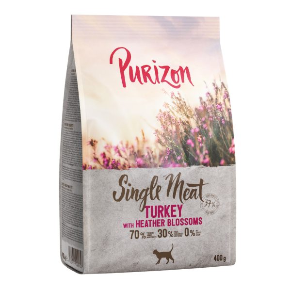 400g Purizon Single Meat kalkkuna & kanervankukka kissan kuivaruoka