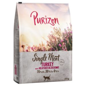 2,5kg Purizon Single Meat kalkkuna & kanervankukka kissan kuivaruoka