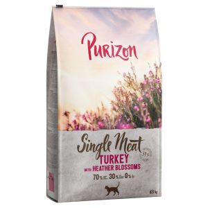 6.5 kg Single Meat kalkkuna & kanervankukka Purizon kissan kuivaruoka