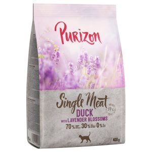 400g Purizon Single Meat ankka & laventelinkukka kissan kuivaruoka