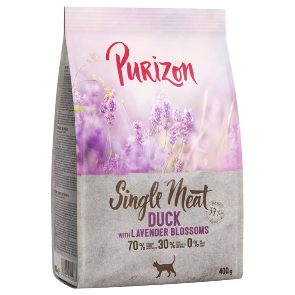 400g Purizon Single Meat ankka & laventelinkukka kissan kuivaruoka