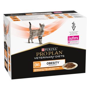 10x85g Feline OM ST/OX Obesity Management kana Purina Veterinary Diets