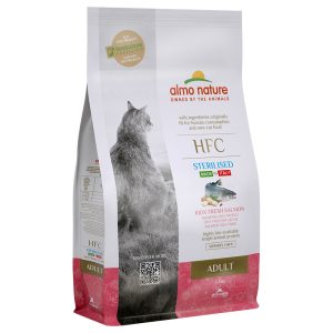 1,2kg HFC Adult Sterilized lohi Almo Nature kissan kuivaruoka