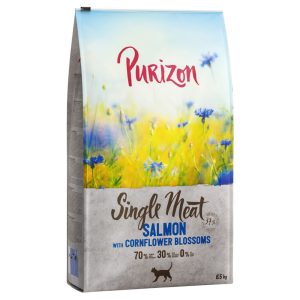 6.5 kg Single Meat lohi & ruiskaunokinkukka Purizon kissan kuivaruoka