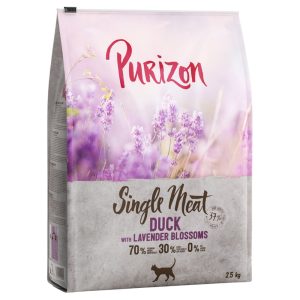 2,5kg Purizon Single Meat ankka & laventelinkukka kissan kuivaruoka