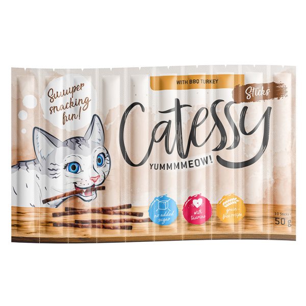 10 kpl Bar-B-Q kalkkuna Sticks Catessy kissalle