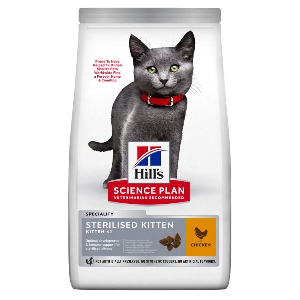 1,5kg Sterilised Kitten kana Hill's Science Plan kissan kuivaruoka