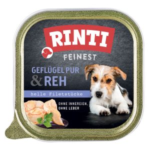 11x150g siipikarja & poro RINTI Finest -koiranruoka