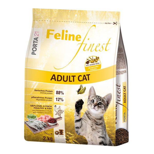 2x2kg Feline Finest Adult Cat Porta 21 Kissanruoka