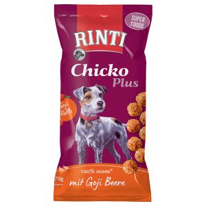 12x70g Chicko Plus Superfoods & gojimarjat RINTI koiranherkku