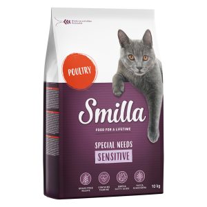 10kg Adult Sensitive Grain-Free siipikarja Smilla kissan kuivaruoka