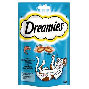 4x60g Dreamland naudanliha lohi tonnikala + juusto Dreamies kissalle