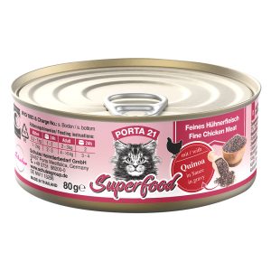 24x80g Superfood kanaa ja kvinoaa Porta 21 kissan märkäruoka
