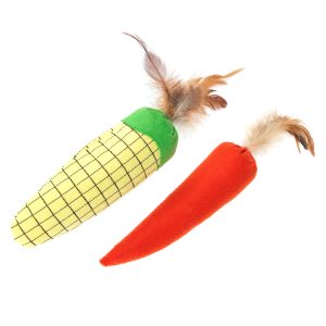 TIAKI Veggies -kissanlelusetti kissanmintulla 2 kpl/setti