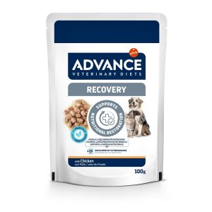 11x100g Veterinary Diets Recovery Advance kissan ja koiran märkäruoka
