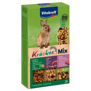 3x3kpl Kräcker Trio Mix -kääpiökaninkeksit Vitakraft