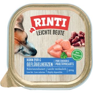 9x300g Leichte Beute kana & siipikarjan sydän RINTI koiran märkäruoka