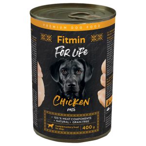 6x400g Fitmin Dog For Life Kana koiranruoka Märkä koiranruoka