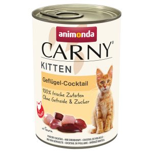 12x400g Kitten siipikarjasekoitus Animonda Carny -kissanruoka