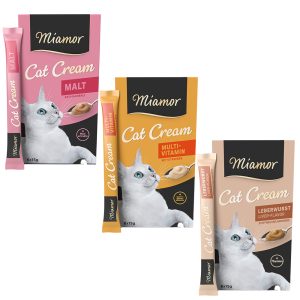 18x15g Miamor Cat Snack Cream kokeilupaketti kissanherkut