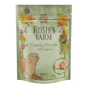 3x200g Adult “Crunchy Flowers” Rosie's Farm -koiranherkut