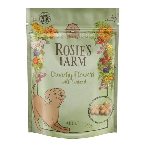 3x200g Adult “Crunchy Flowers” Rosie's Farm -koiranherkut