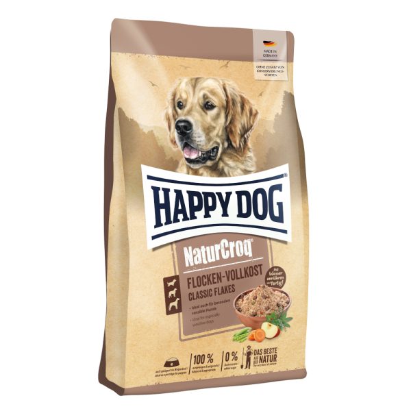 10kg NaturCroq hiutaleet -täysravinto Happy Dog Premium
