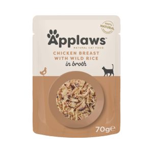12x70g kananrinta & villiriisi Applaws Kissanruoka