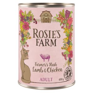 12x400g Adult lammas & kana Rosie's Farm kissan märkäruoka