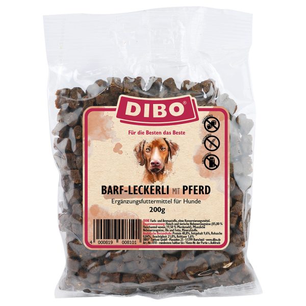 200g DIBO BARF herkkua hevosen kanssa koiran välipala