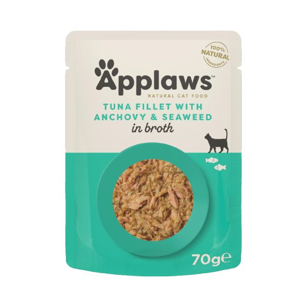 12x70g tonnikalafileet & anjovis Applaws Kissanruoka