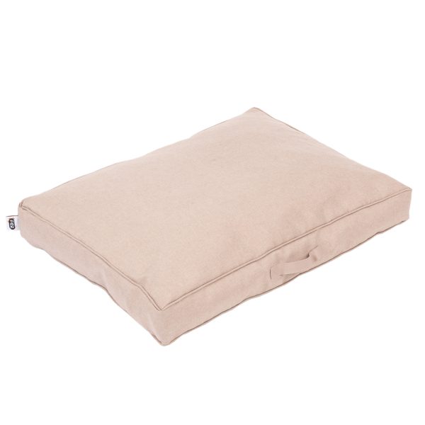 TIAKI Memory Foam -koiranpatja beige P 80 x L 60 x K 17 cm
