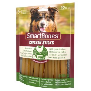 10kpl SmartSticks Wrapped -purutikut kana Smartbones koiranherkku