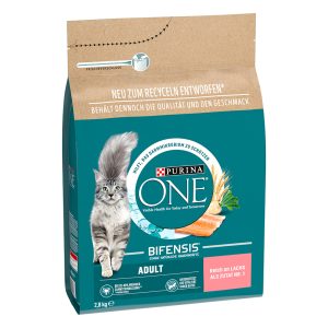 2 x 2,8kg Adult Salmon & Whole Grain Cereals Purina One kissanruoka