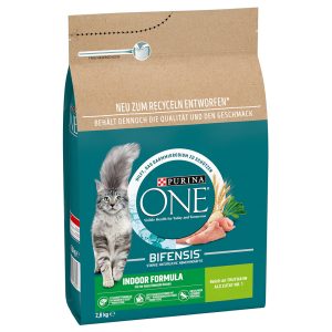 2 x 2,8 kg Indoor Formula Purina ONE kissanruoka