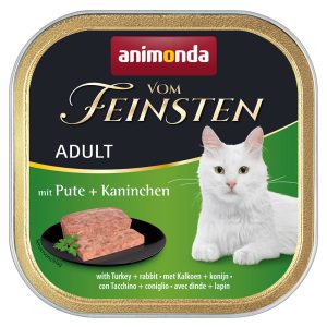32x100g Adult kalkkuna & kaninliha Animonda Vom Feinsten Kissanruoka